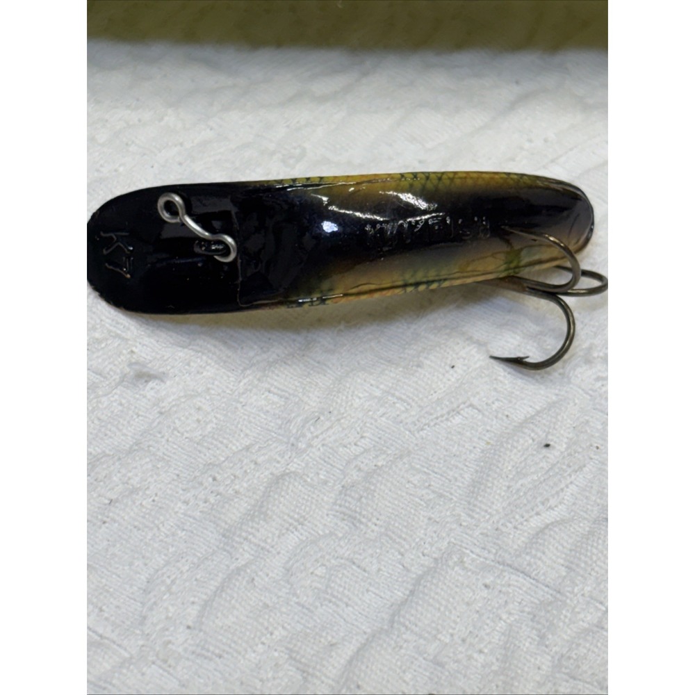 Vintage Luhr Jensen Kwikfish K7 Barred Perch Scale